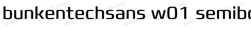 bunkentechsans w01 semibdit字体转换
